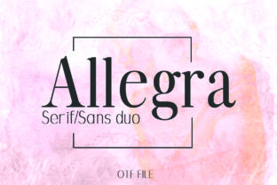 Allegra: A Thoughtful Font Duo for Real-World Design