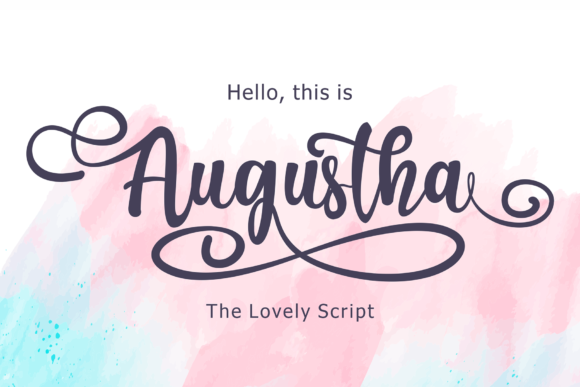Augustha: Elegant Script Font for Distinctive Design
