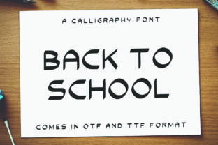 Back to School Font