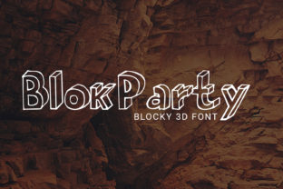 BlokParty: Where Playful Geometry Meets Typographic Charm