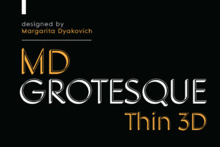 MD Grotesque Thin 3D: A Distinctive Sans Serif for Designers Who Value Precision and Playfulness