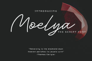 Moelya: A Handwritten Font with Authentic Energy