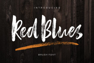 Red Blues: The Bold Brush Font That Turns Designs Into Head-Turners
