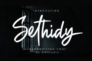 Sethidy: A Handwritten Font for Casual Elegance