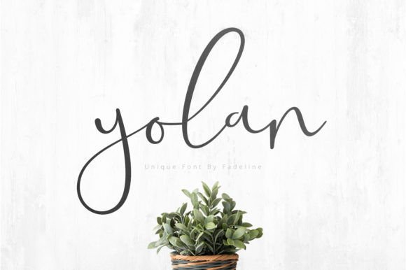 Yolan: A Light, Organic Handwritten Font for Contemporary Design